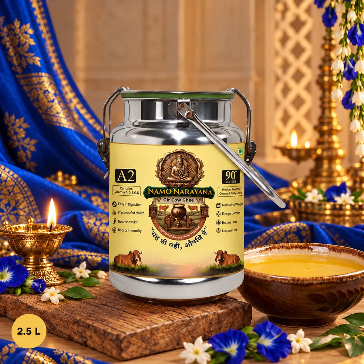 Pure A2 Gir Cow Ghee 2.5 Litre