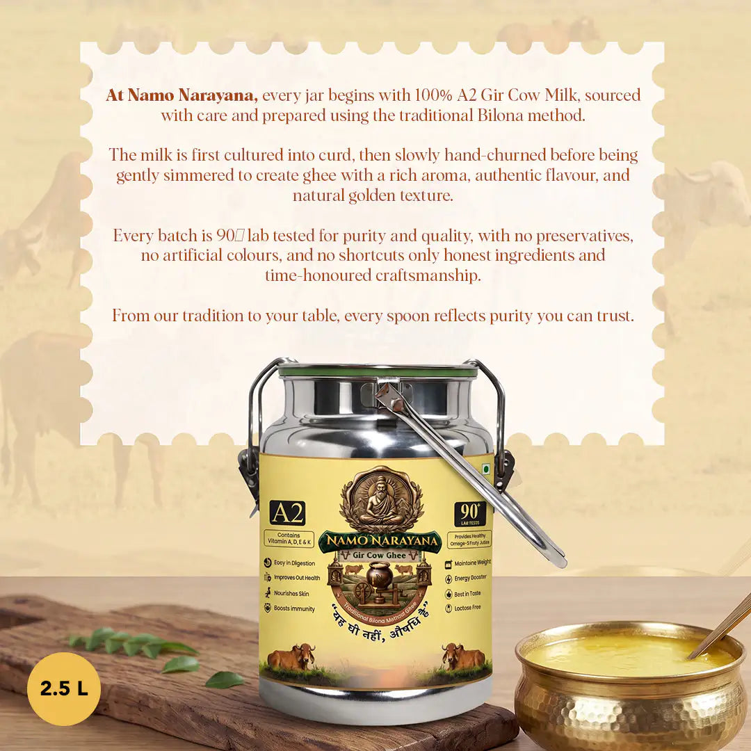 Pure A2 Gir Cow Ghee 2.5 Litre