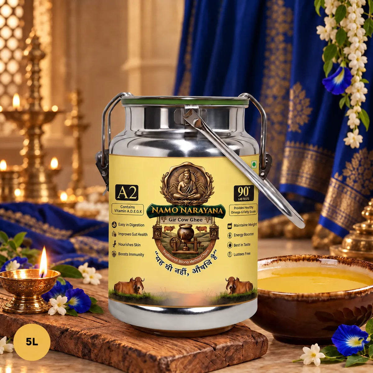 Pure A2 Gir Cow Ghee 5 Litre